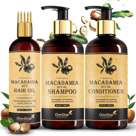 Macadamia Nut Oil Shampoo & Conditioner,Hair Oil